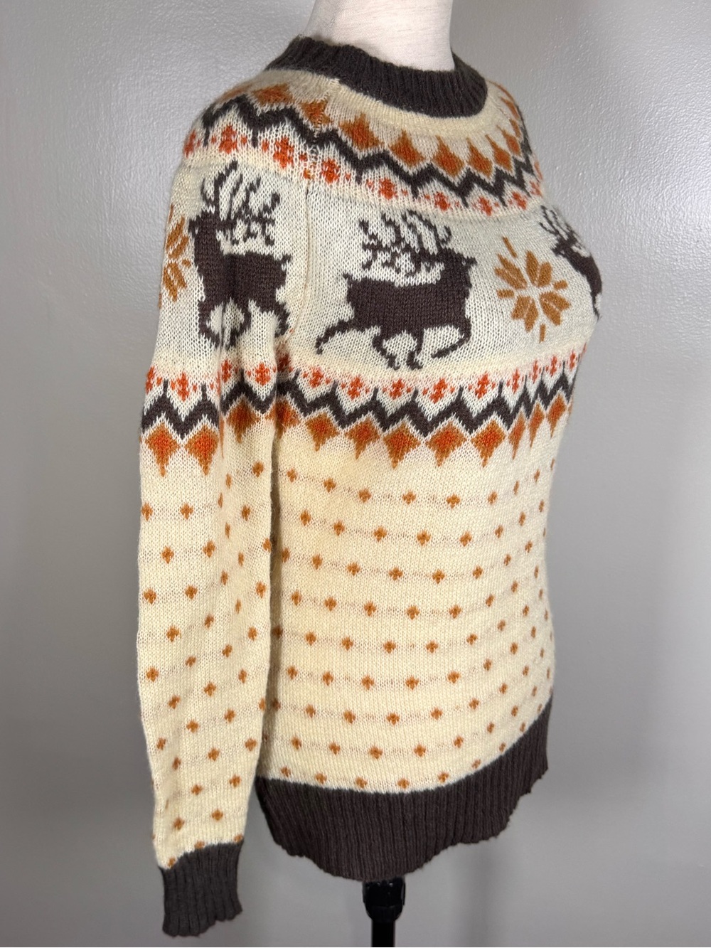 Kiel James Patrick Sz XS Fair Isle Christmas Cookie Reindeer Cozy Cabin Sweater - Picture 4 of 9